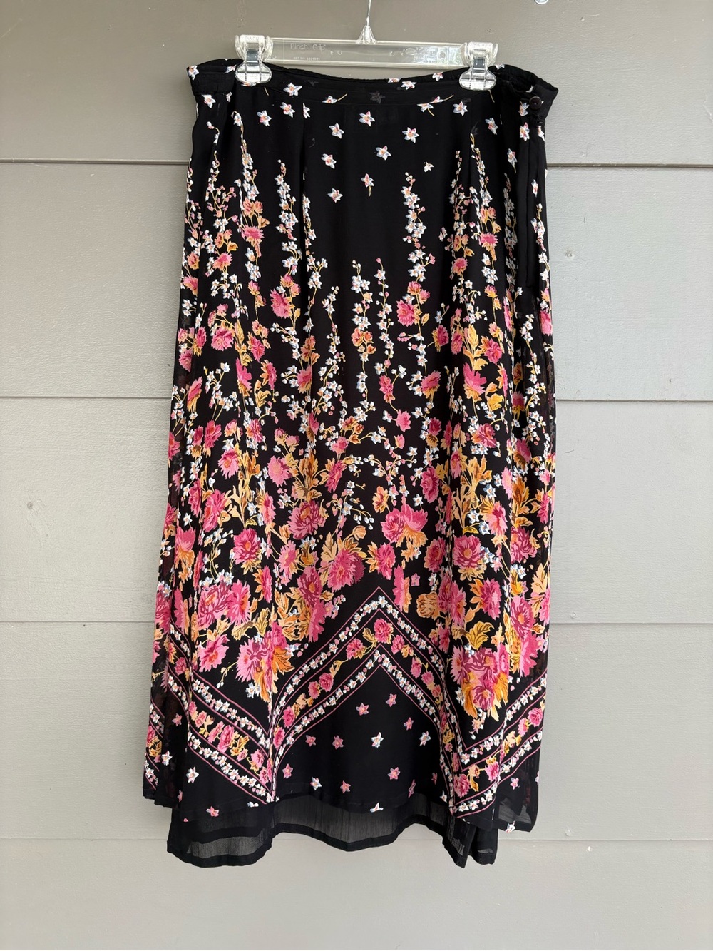 Vintage 90’s Take Two Sheer Floral Maxi Skirt